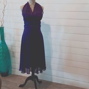 Purple Chiffon Dancing Dress